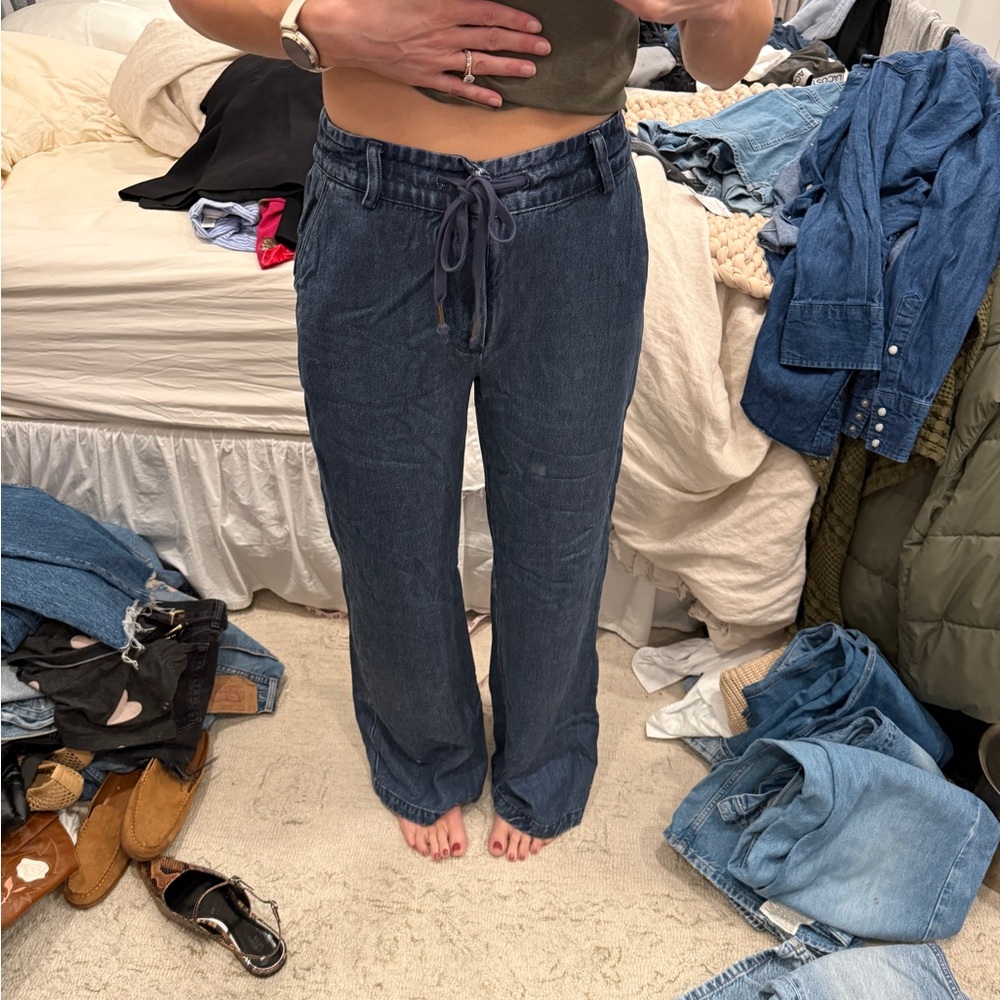 Young Fabulous & Broke Indigo drawstring Jeans